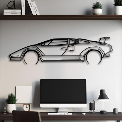 1990 Lamborghini Countach Metal Silhouette