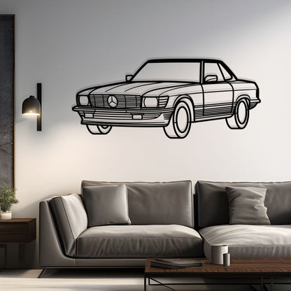 1987 300 SL (R107) Diagonal Metal Silhouette