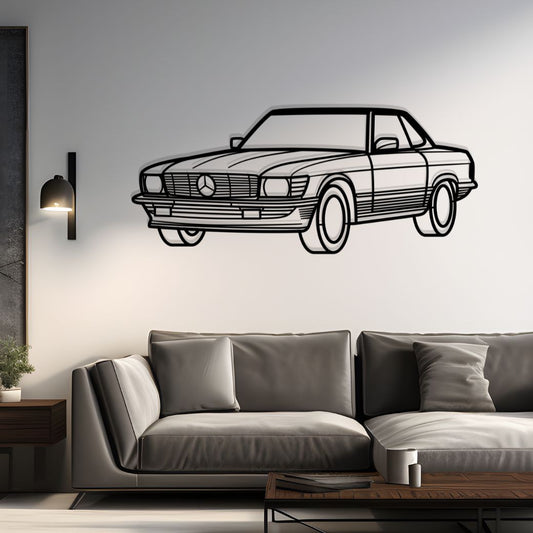 1987 300 SL (R107) Diagonal Metal Silhouette