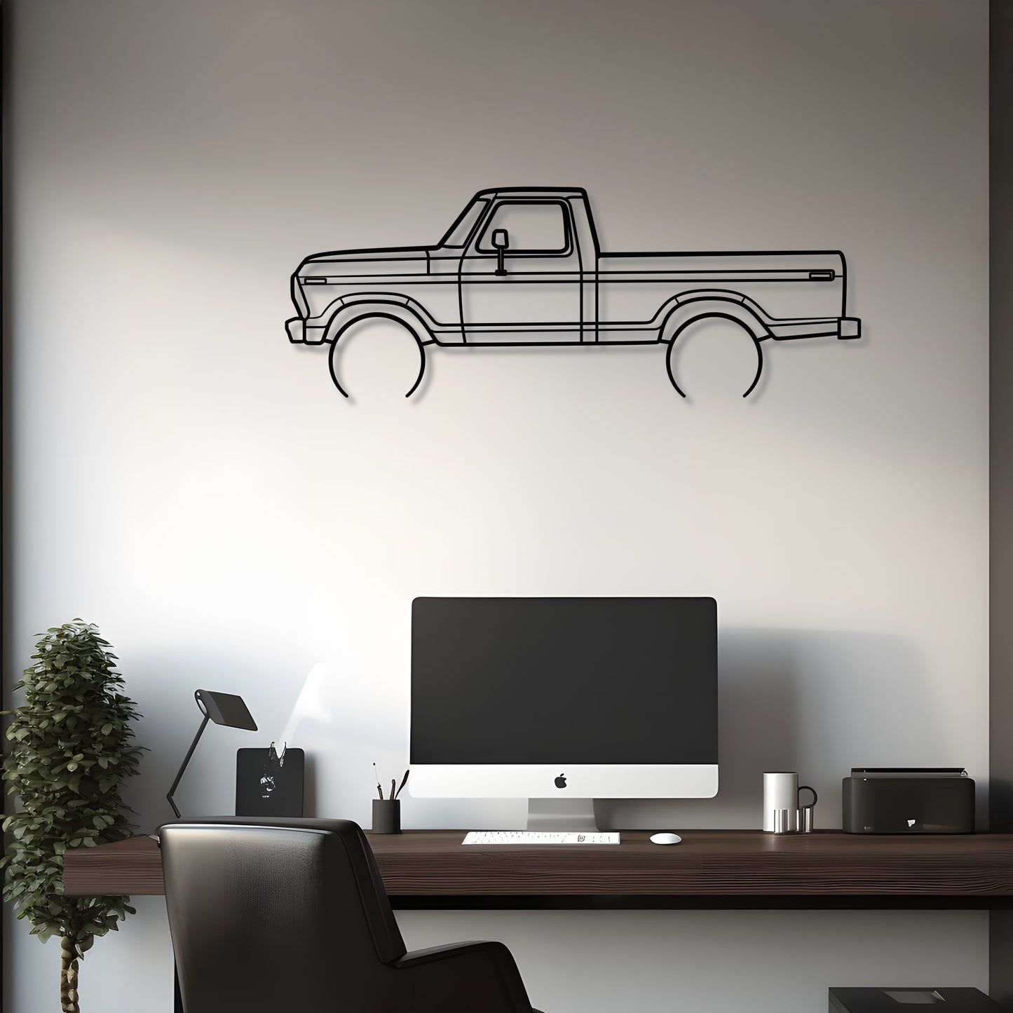 1978 Ford F-100 Metal Silhouette