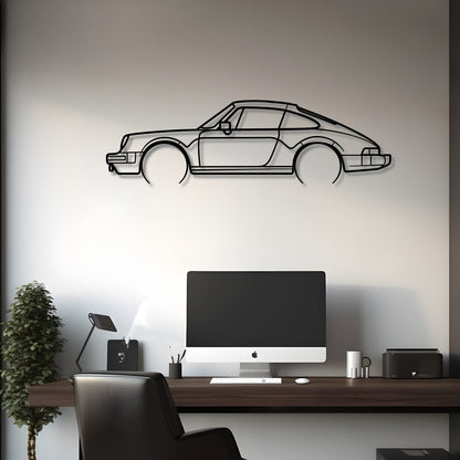 1983 Porsche 911 SC Metal Silhouette