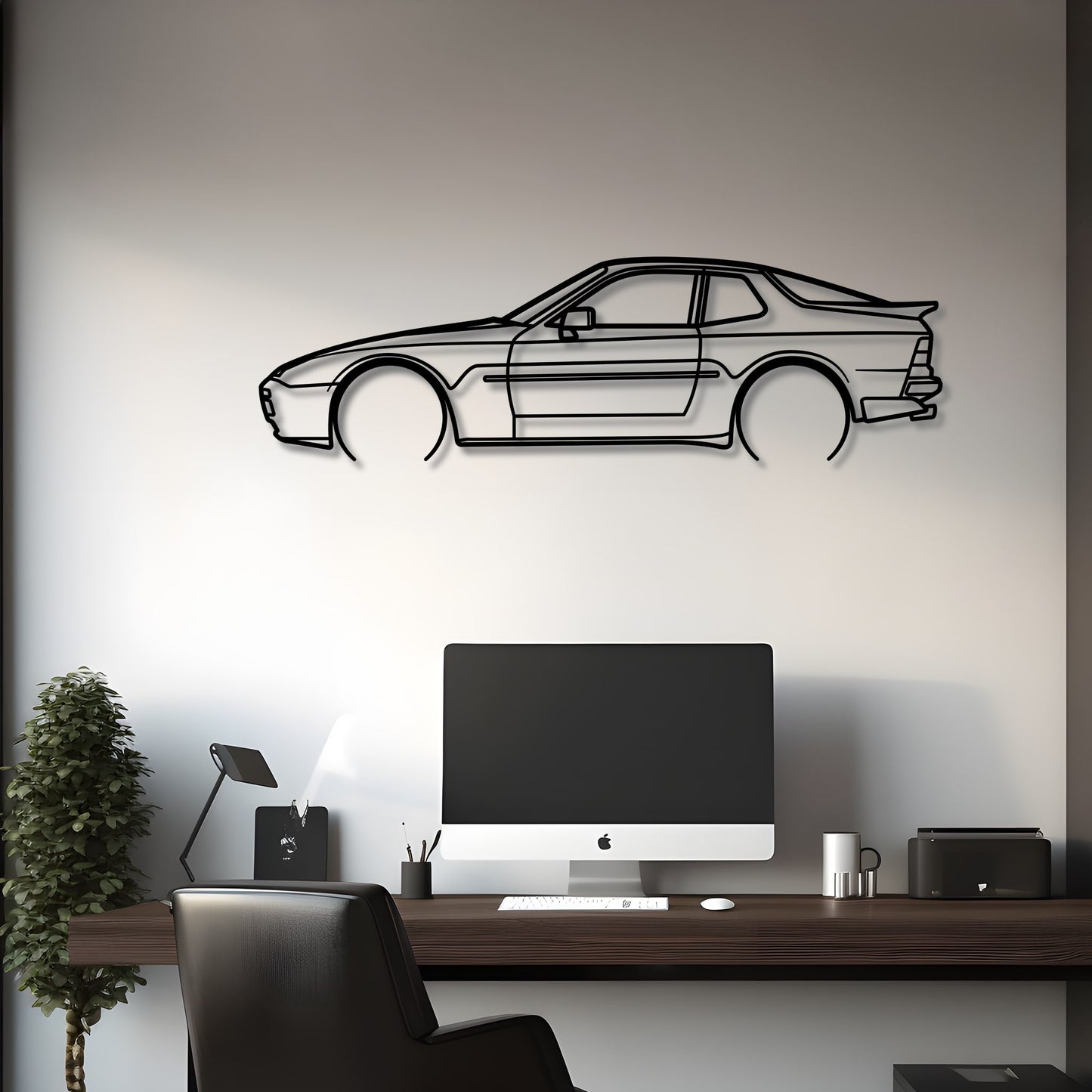 1988 Porsche 944 Turbo Metal Silhouette