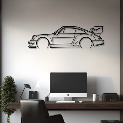 1989 Porsche 911 (964) Carrera RWB Metal Silhouette