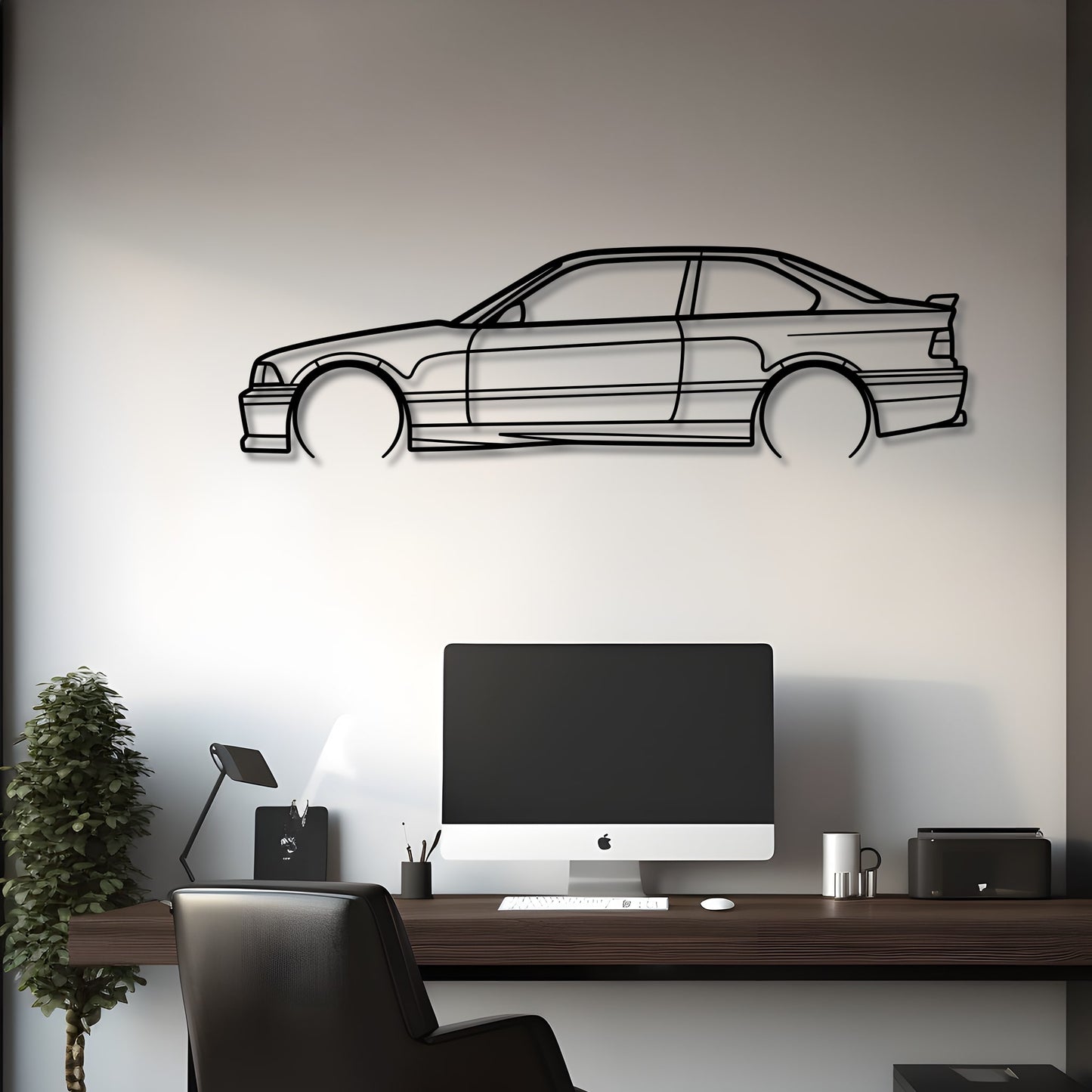 1990 BMW E36 M3 Metal Silhouette