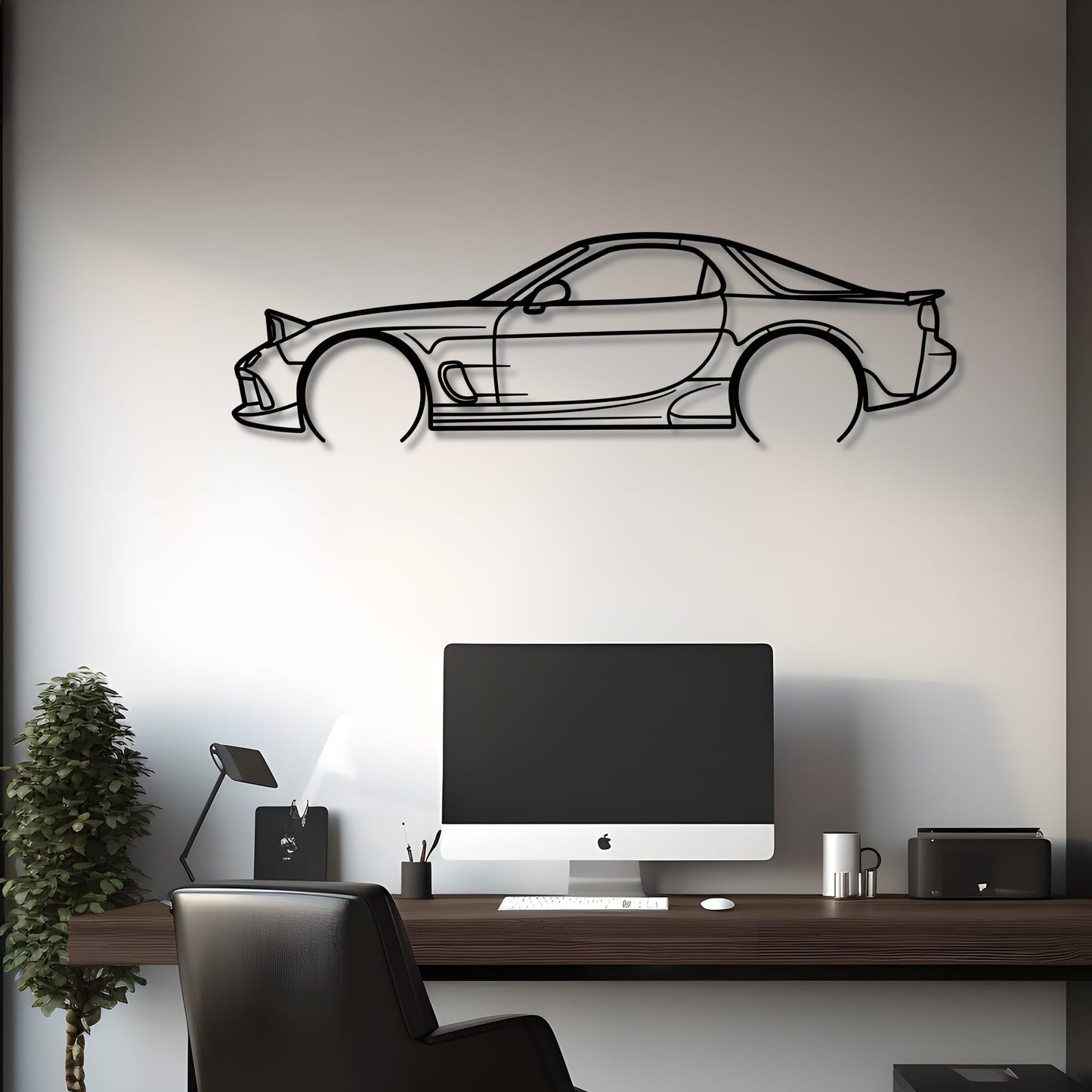 1993 Mazda FD RX-7 Metal Silhouette