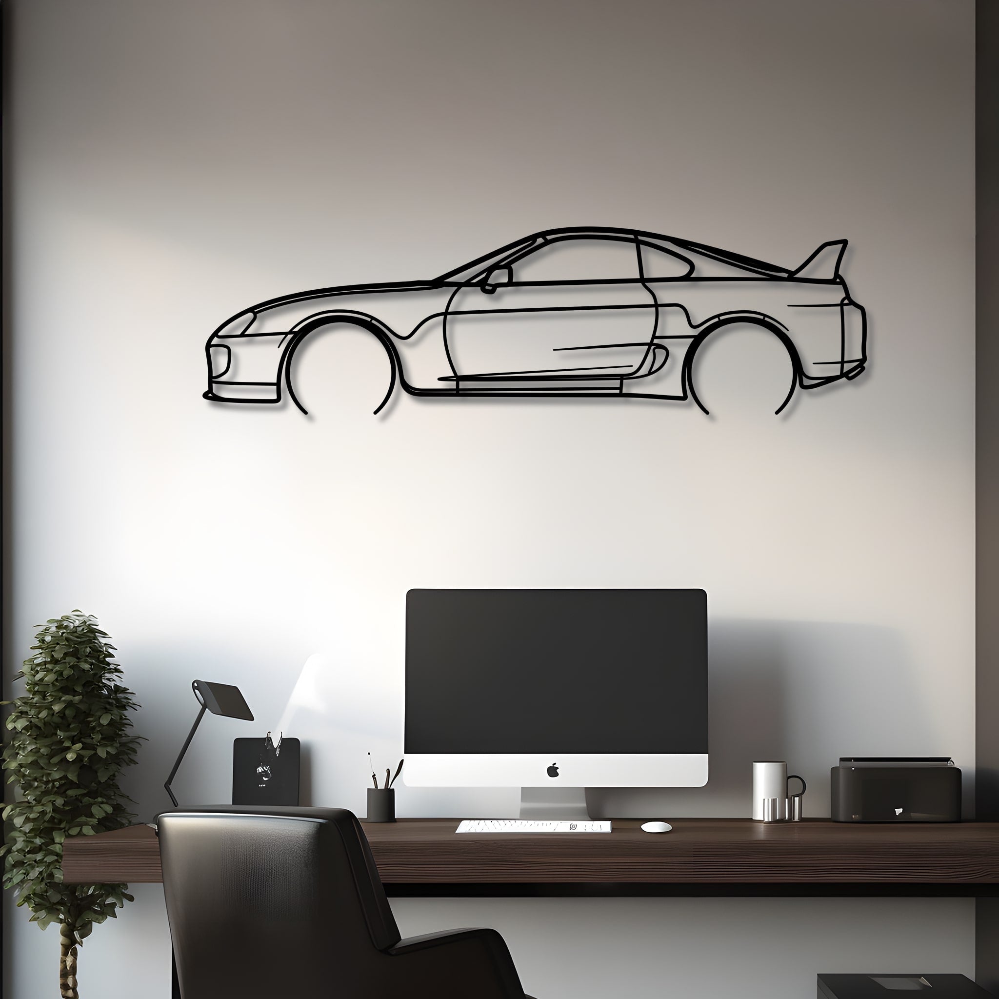 1998 Toyota Supra MK4 Metal Silhouette