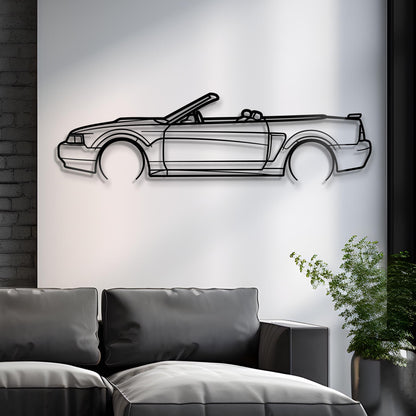 1999 Ford Mustang Metal Silhouette