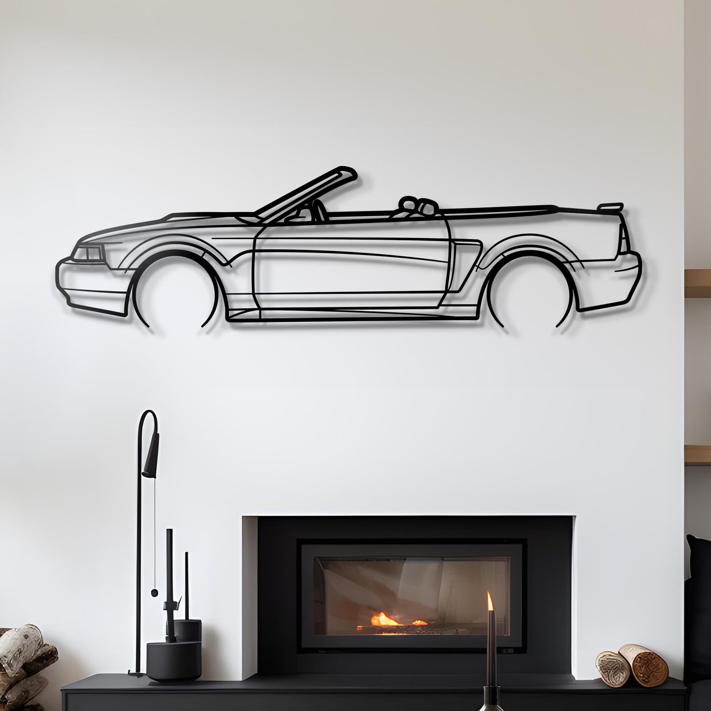 1999 Ford Mustang Metal Silhouette