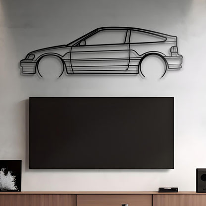 1989 Honda Civic CRX Si Metal Silhouette