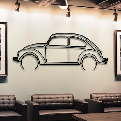 1967 Volkswagen Beetle Metal Silhouette