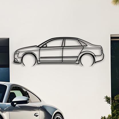 2005 Audi A4 B7 S Line Metal Silhouette