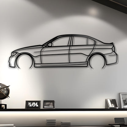 2011 BMW E90 335d Metal Silhouette