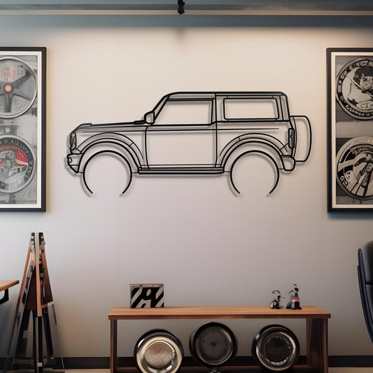 2021 Ford Bronco Metal Silhouette