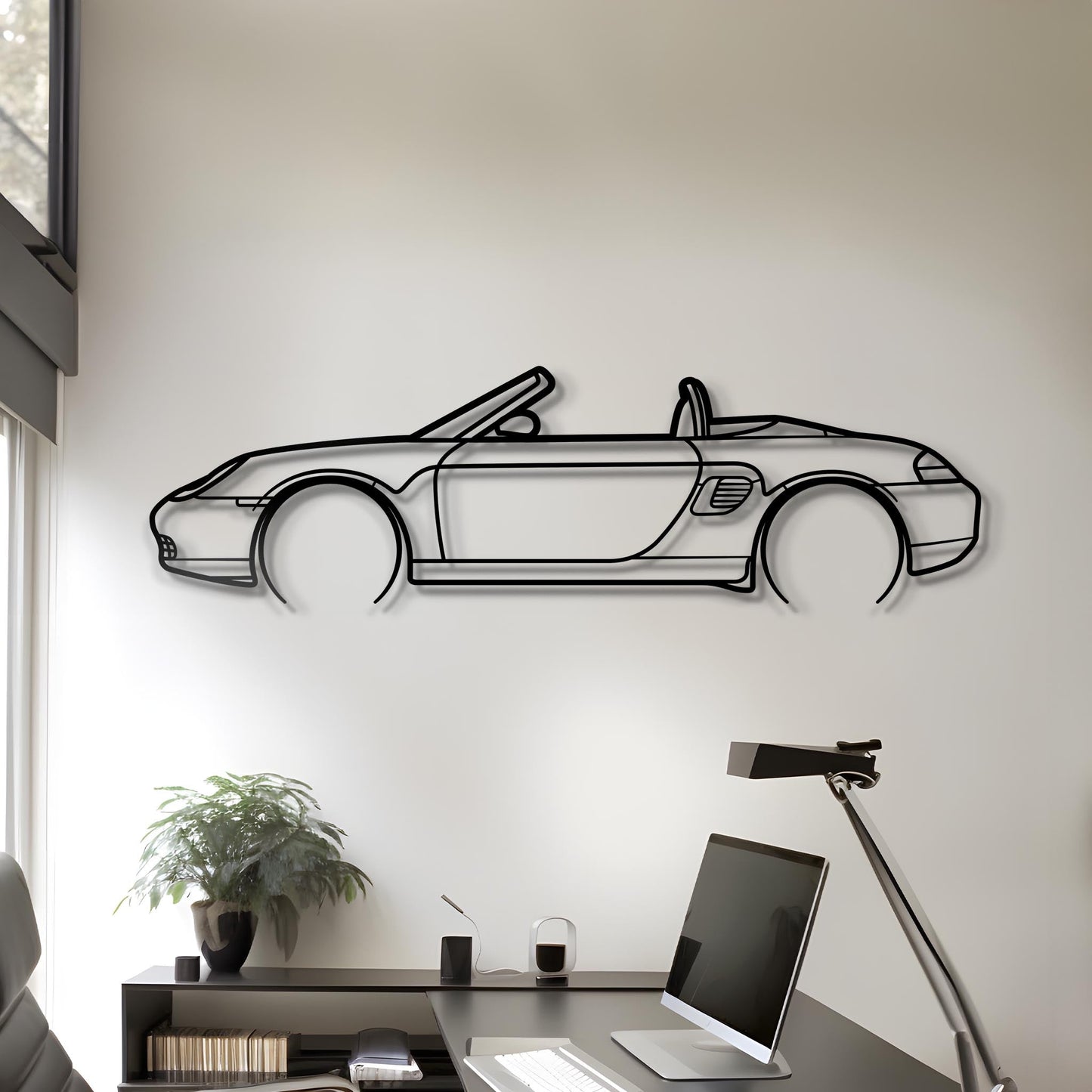 1997 Porsche Boxster Metal Silhouette