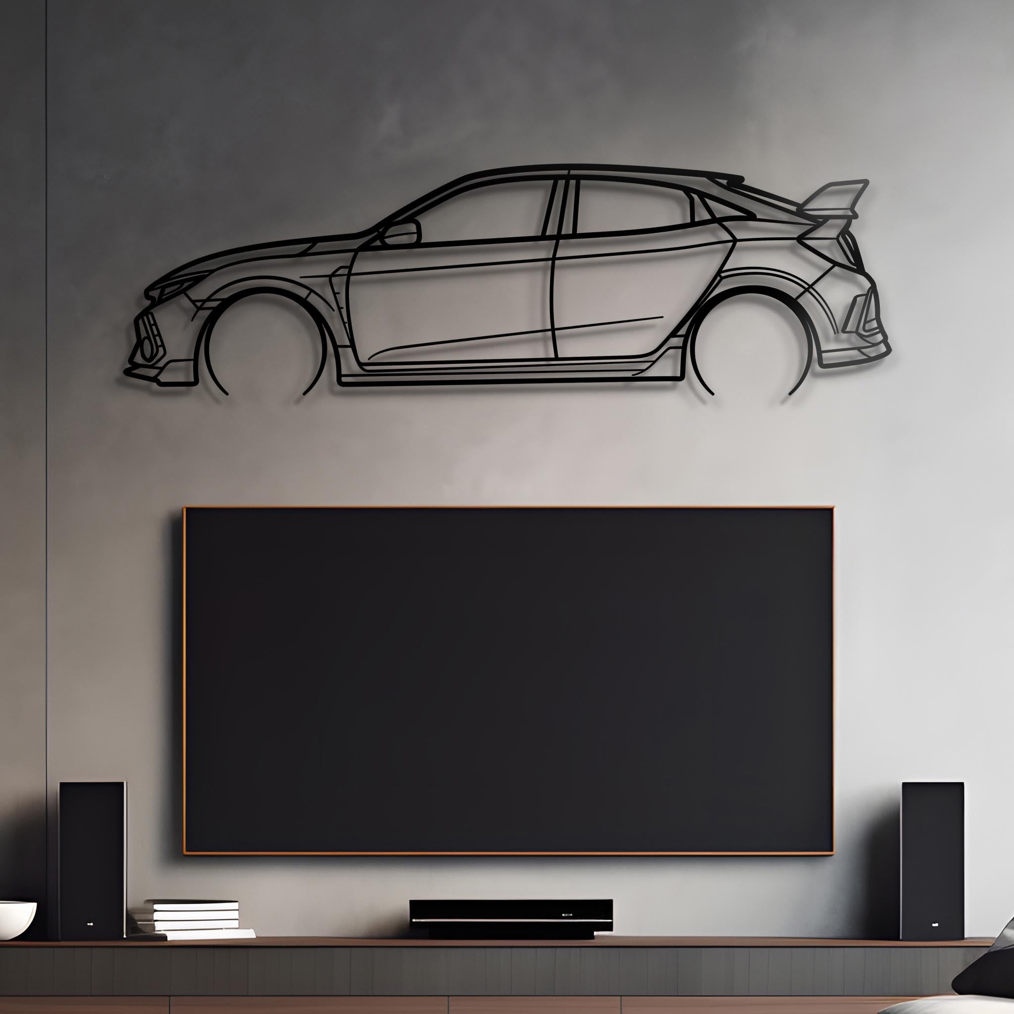 Type R Silohette 2021 Civic Type R Metal Silhouette – Steelshape