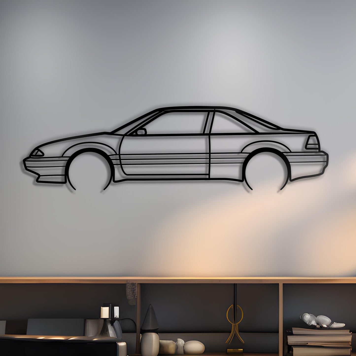 1989 Pontiac Grand Prix Turbo Metal Silhouette