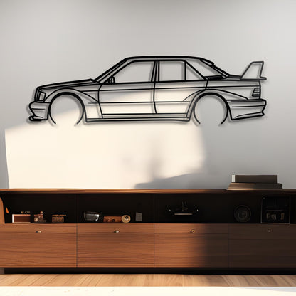 1990 Mercedes 190E Metal Silhouette