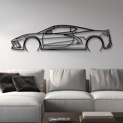 2021 Chevrolet Corvette C8 Metal Silhouette