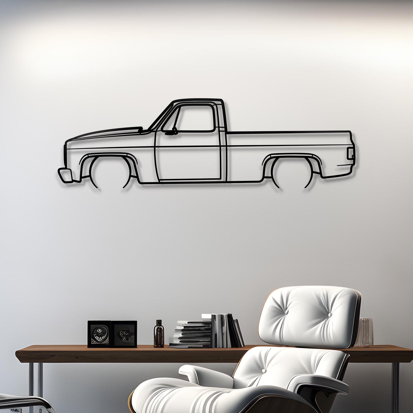 1985 Chevrolet C10 Metal Silhouette