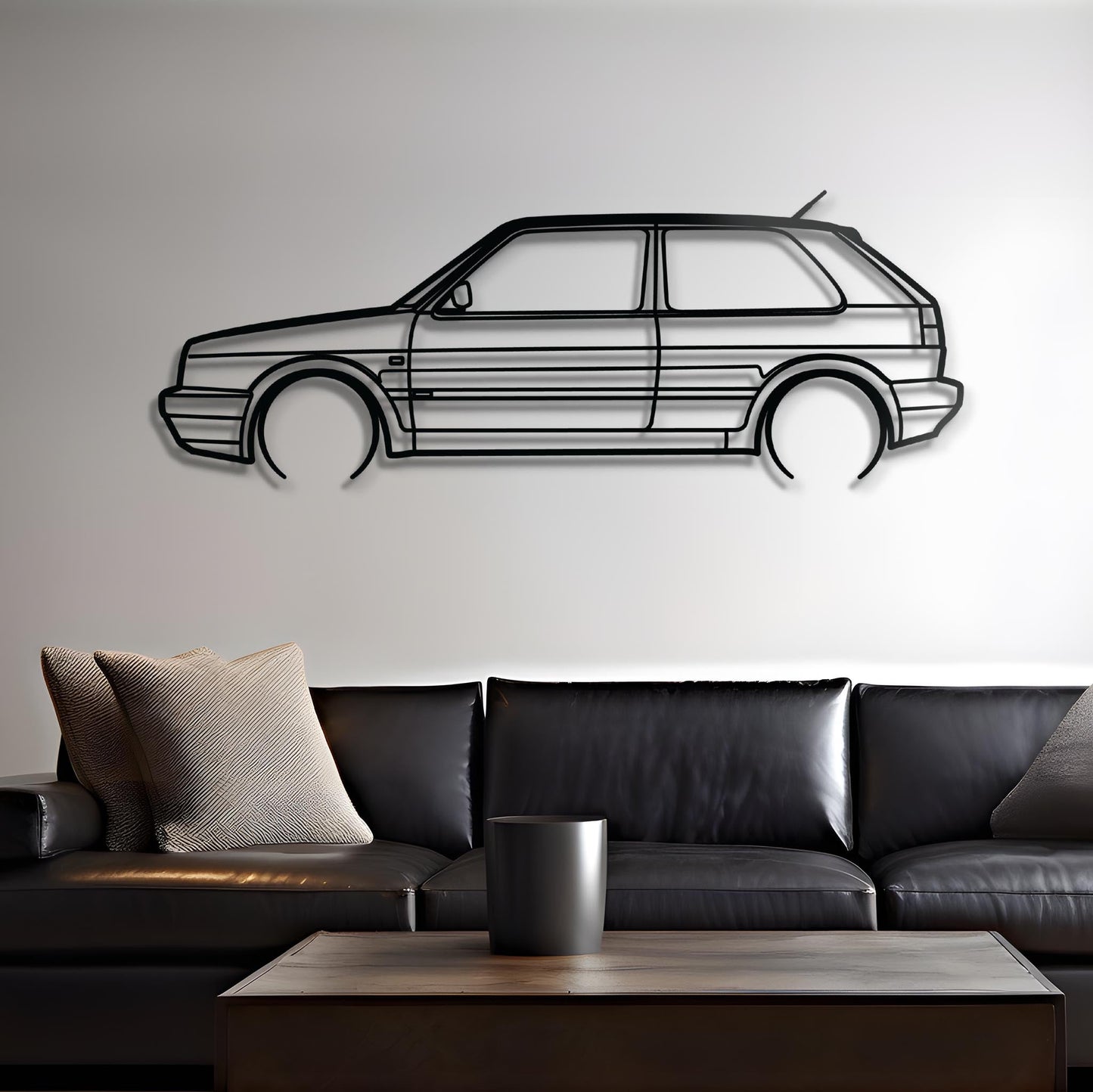 1987 Volkswagen Golf GTI Mk2 Metal Silhouette