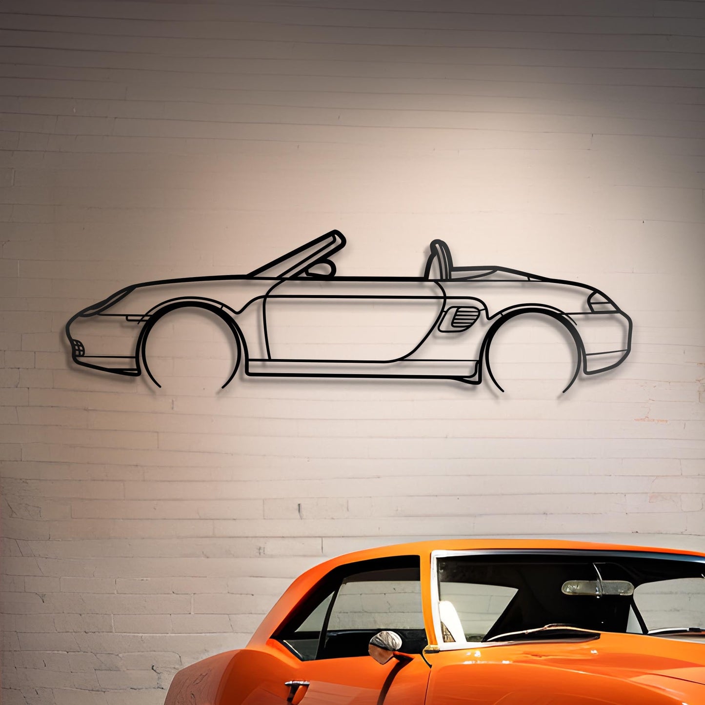 1997 Porsche Boxster Metal Silhouette