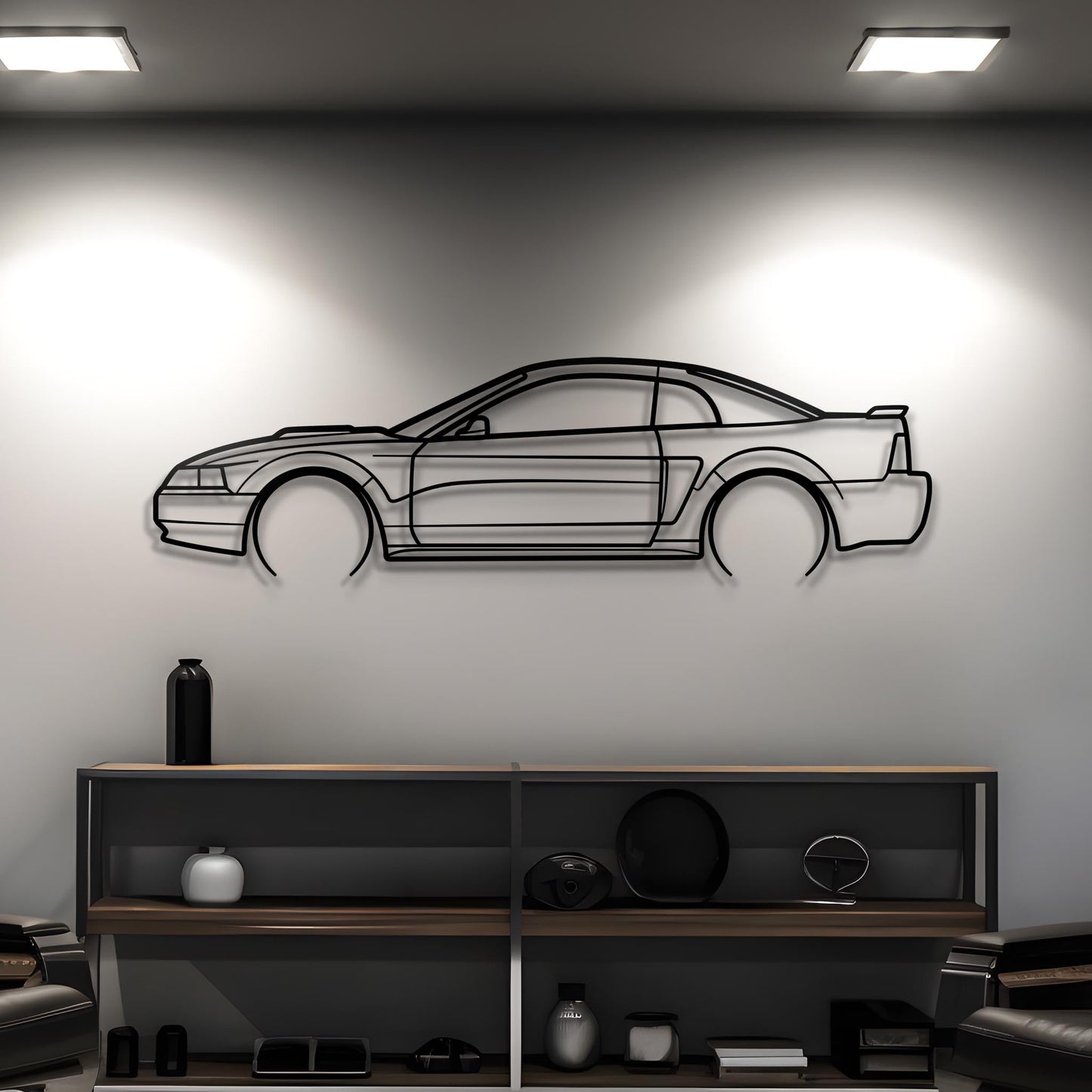 2004 Ford Mustang GT Metal Silhouette