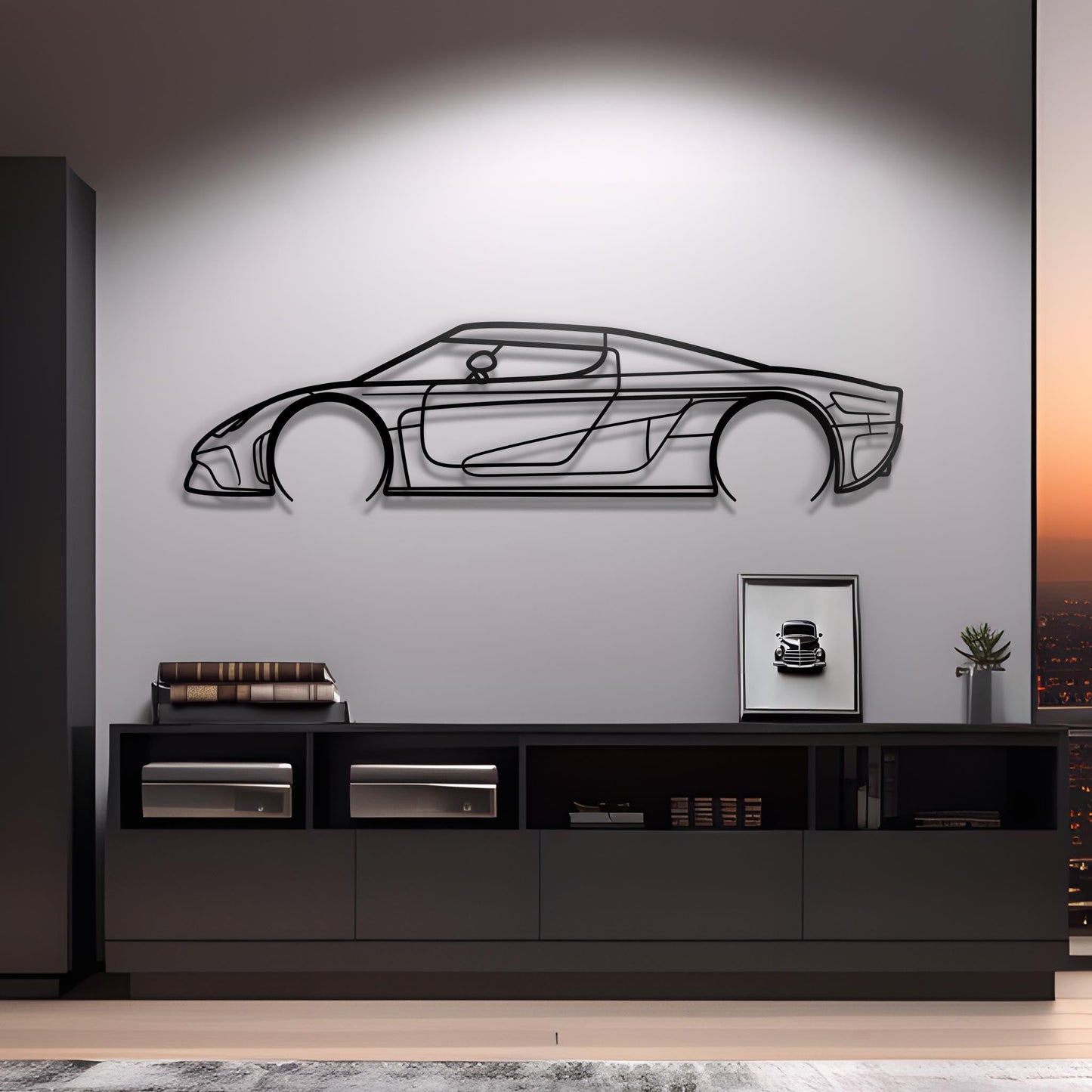 2022 Koenigsegg Regera Metal Silhouette