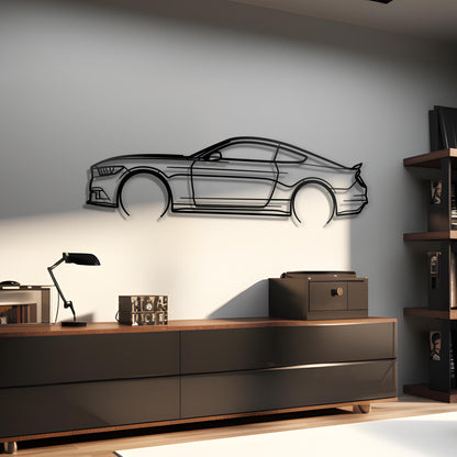 2015 Ford Mustang Metal Silhouette