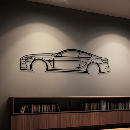 2022 BMW M8 Competition Metal Silhouette