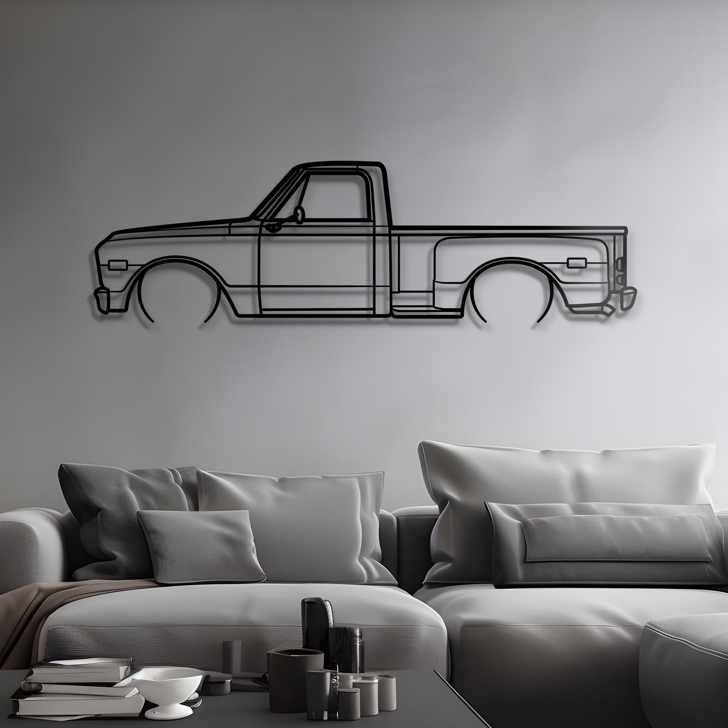 1968 Chevrolet C10 Metal Silhouette