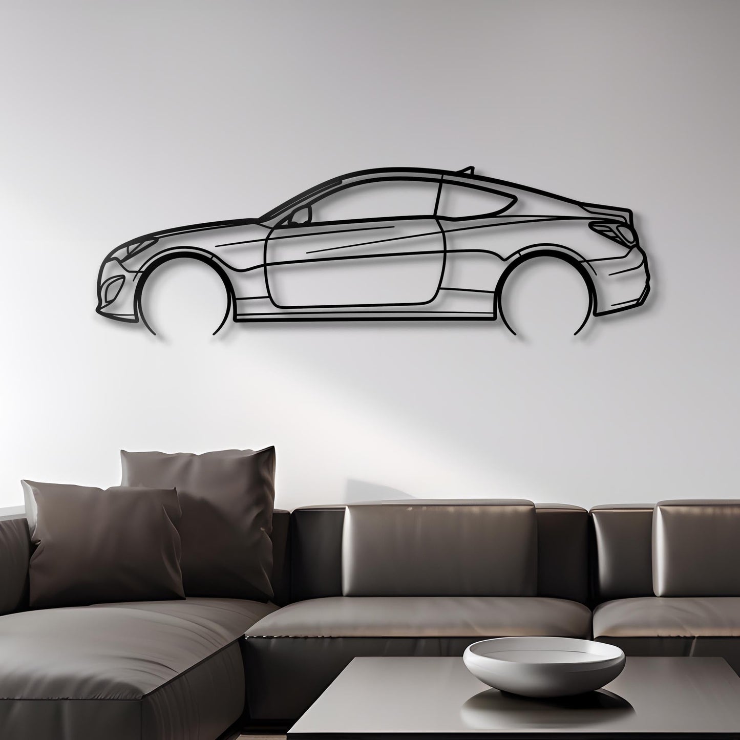 2013 Hyundai Genisis Coupe Metal Silhouette