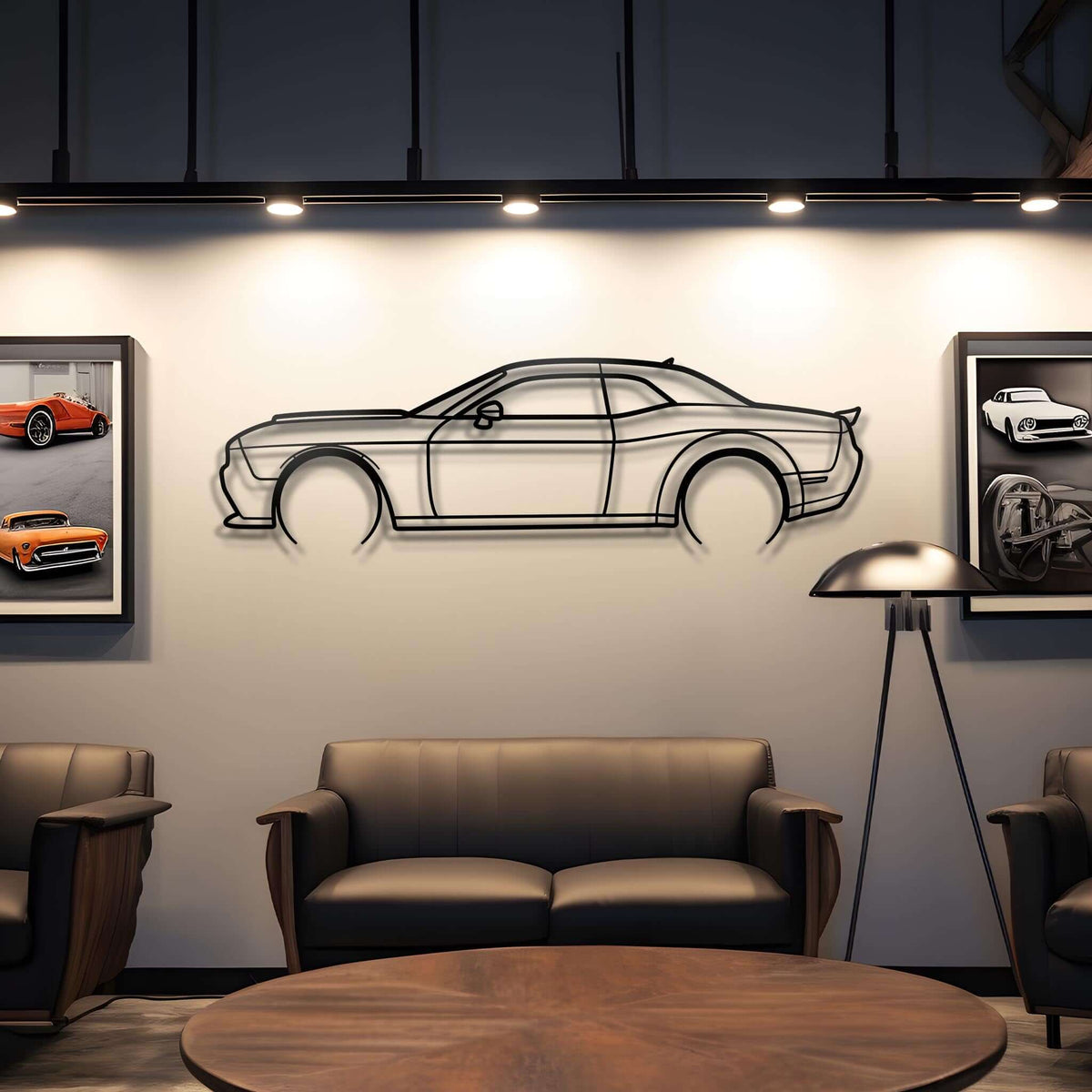 2023 Challenger SRT Demon 170 Metal Silhouette Steel Wall Art — Custom Laser Cut Silhouettes by Steelshape
