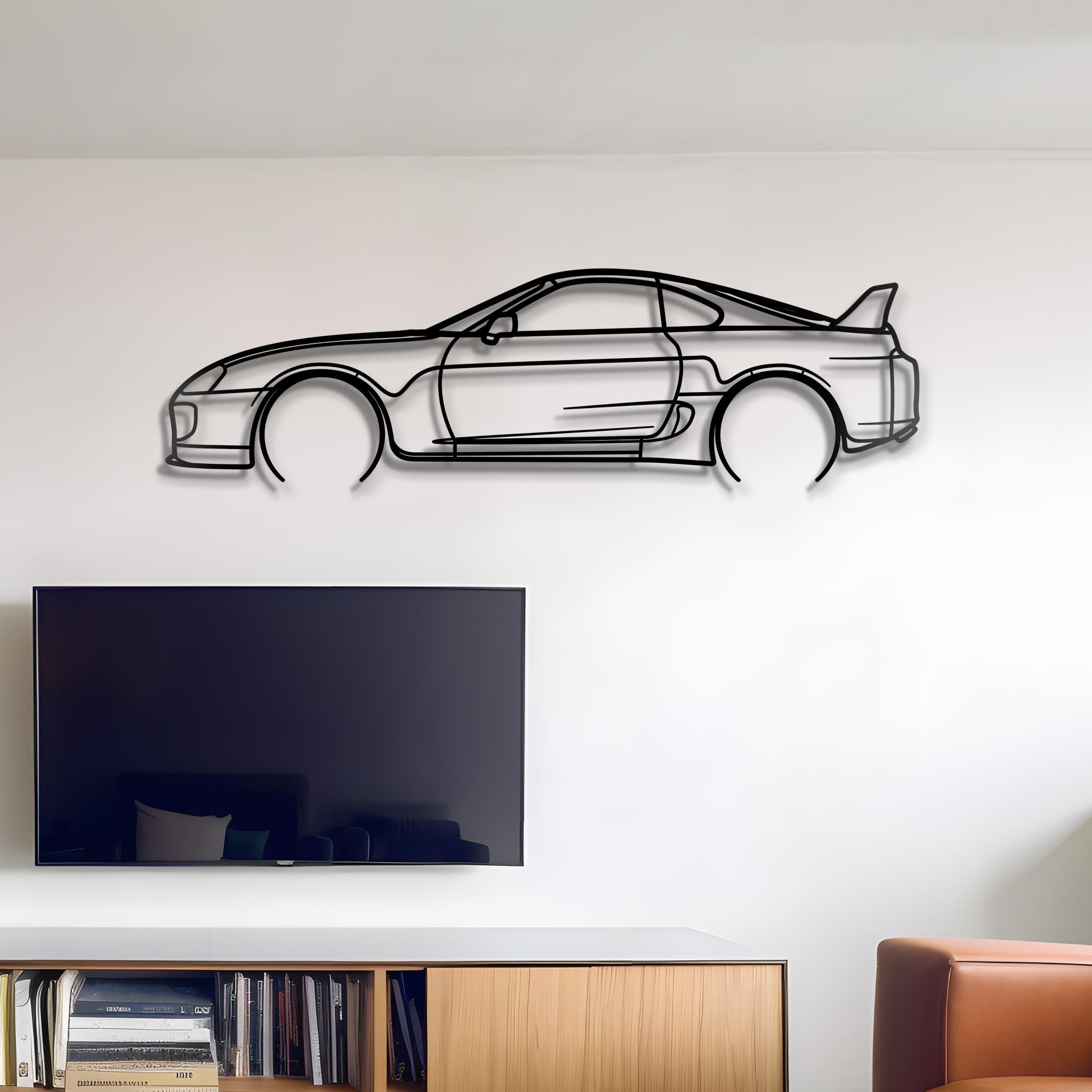 1998 Toyota Supra MK4 Metal Silhouette