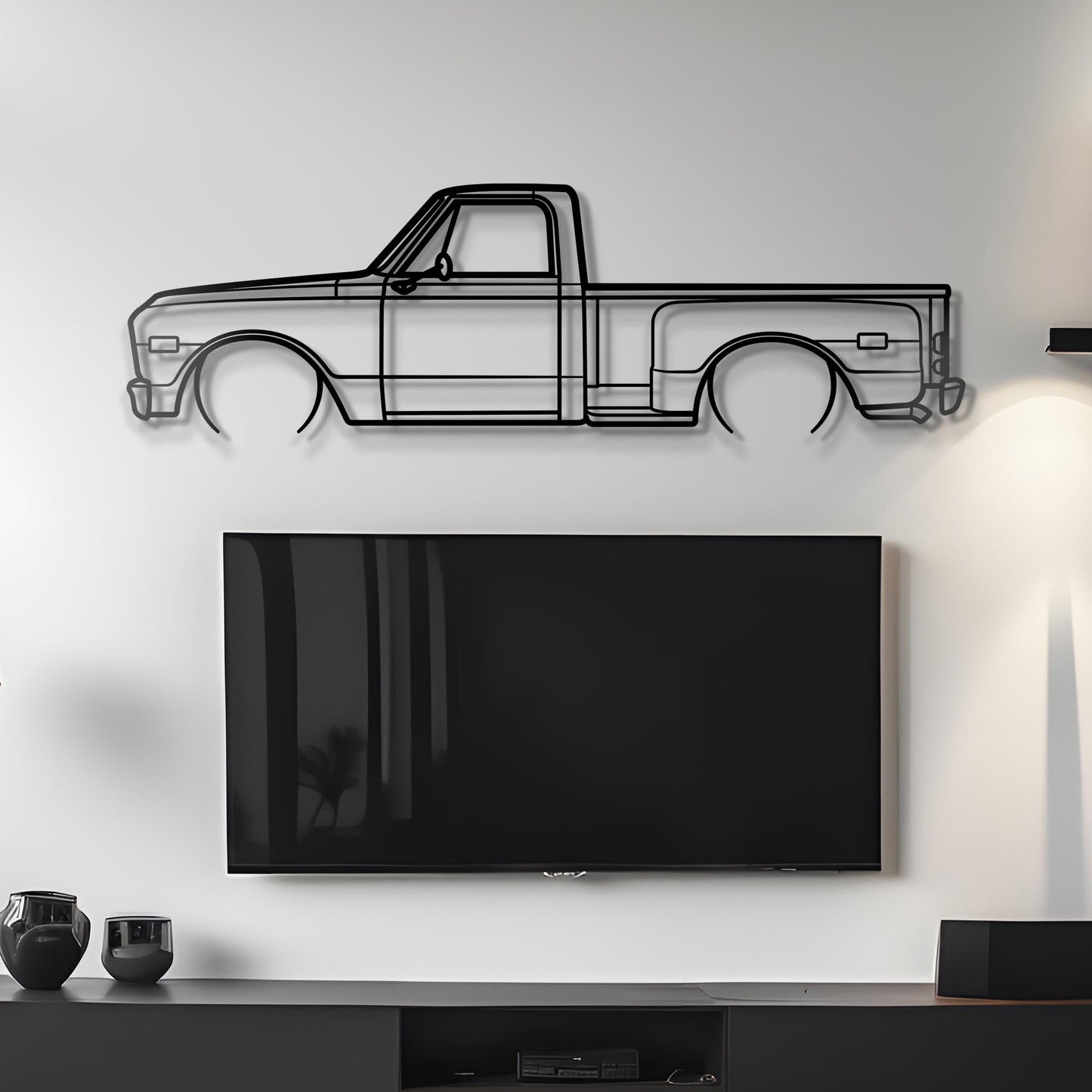 1968 Chevrolet C10 Metal Silhouette