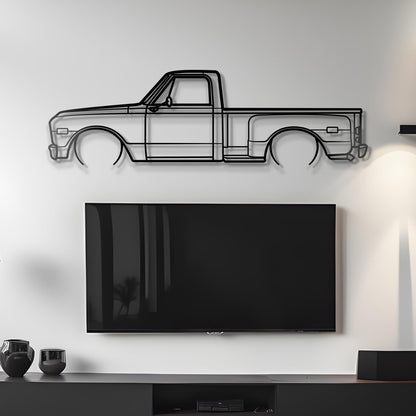 1968 Chevrolet C10 Metal Silhouette