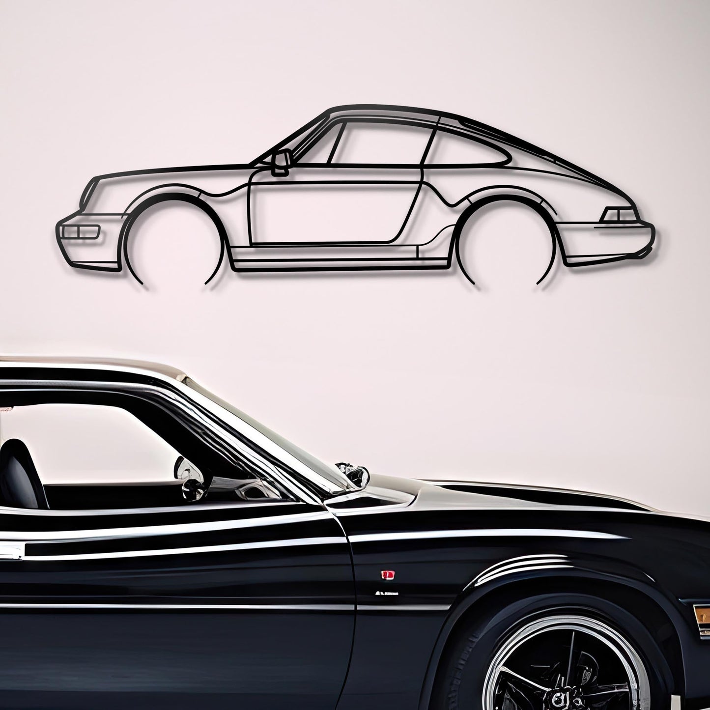 1994 Porsche 911 (964) Carrera 2 S Metal Silhouette