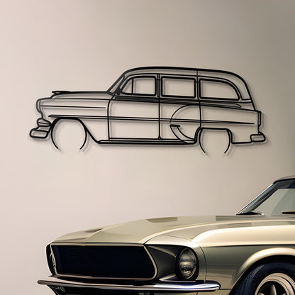 1964 Chevrolet Wagon Metal Silhouette