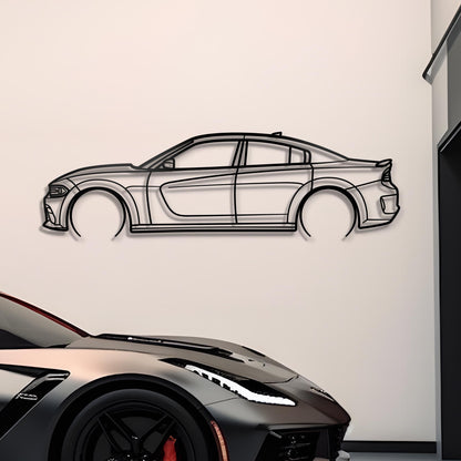 2021 Dodge Charger Scatpack Metal Silhouette