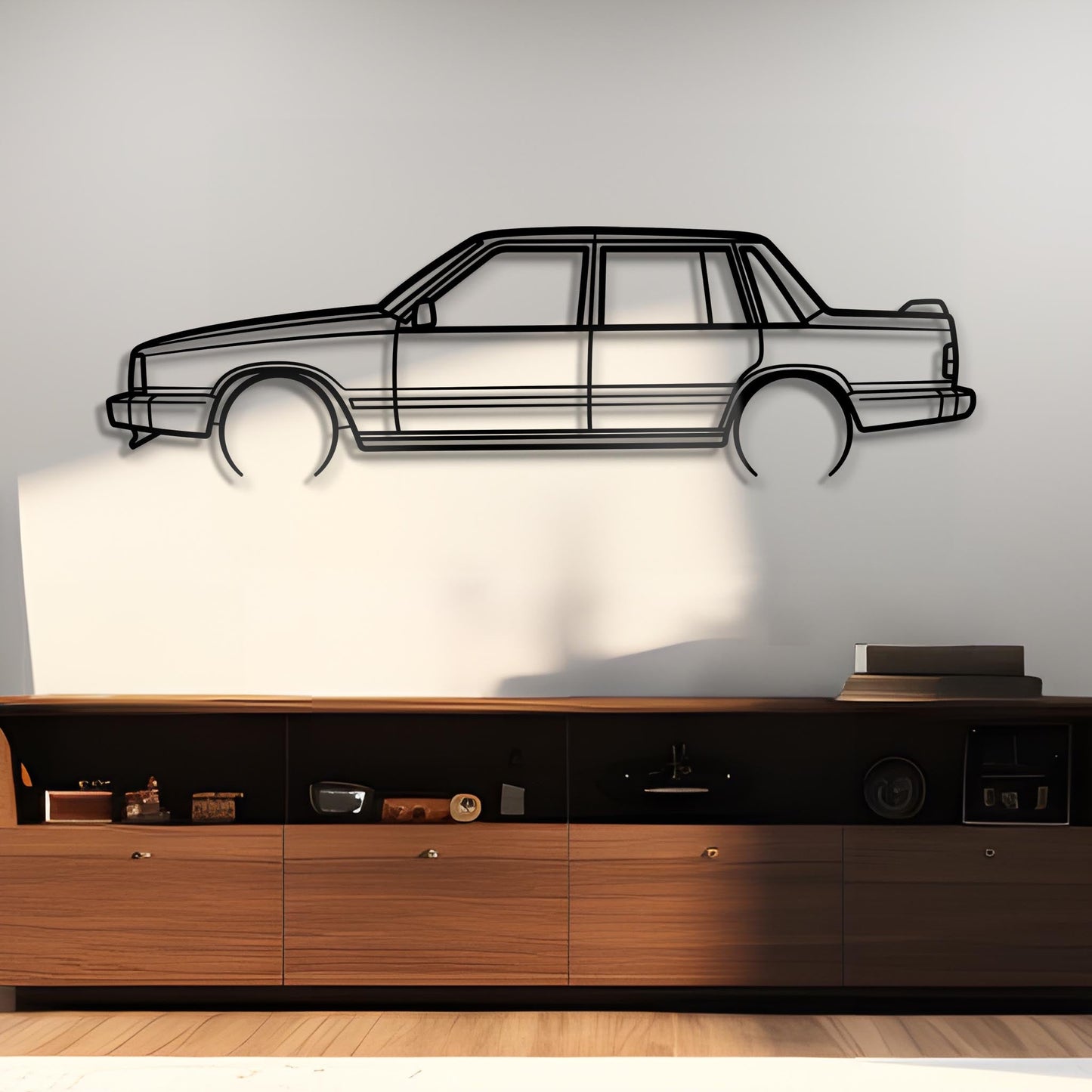 1988 Volvo 744 Metal Silhouette