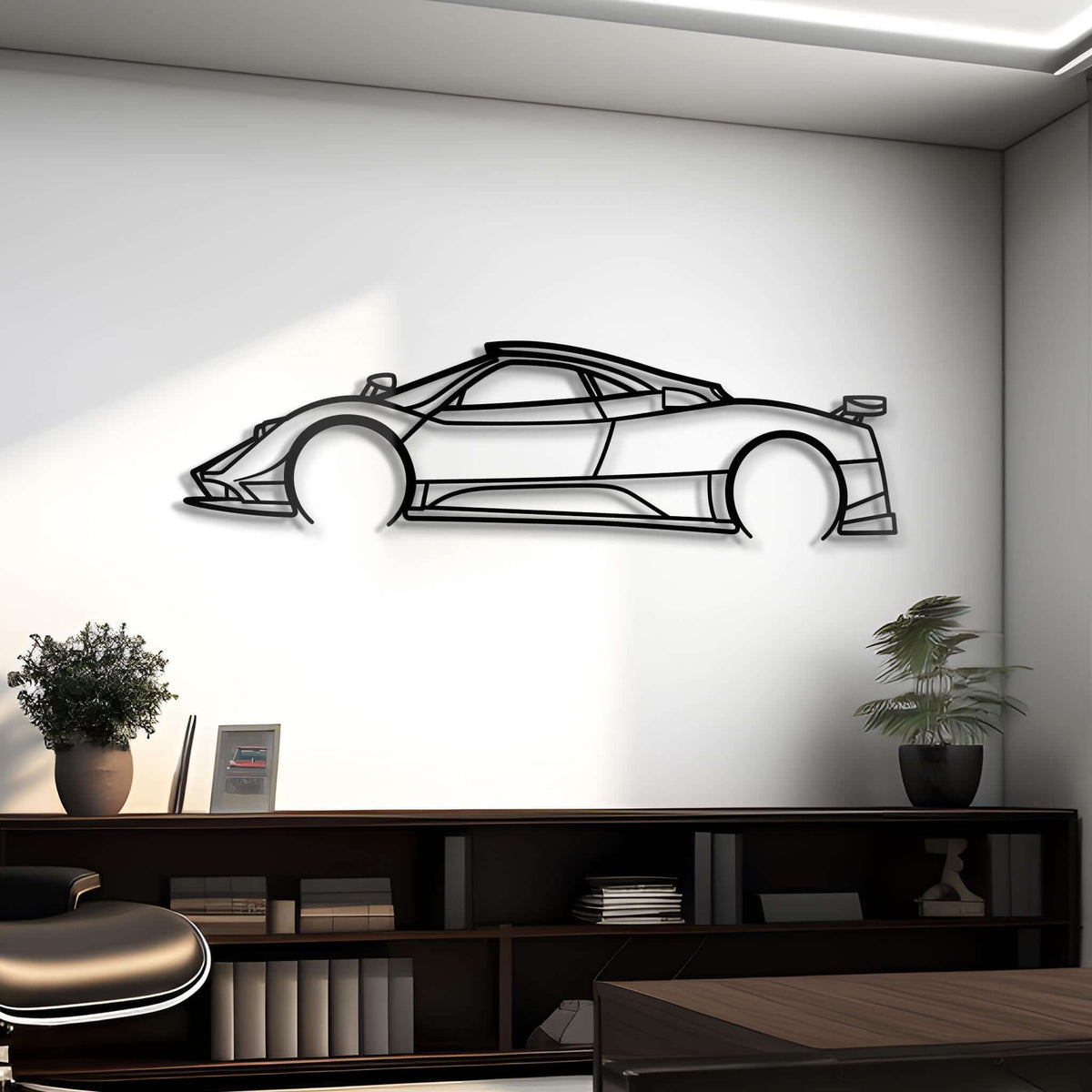 2009 Cinque Metal Silhouette Steel Wall Art — Custom Laser Cut Silhouettes by Steelshape