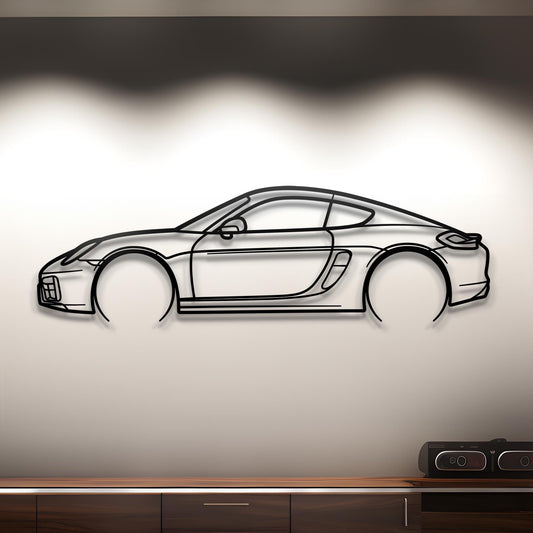 2015 Porsche 718 Cayman GTS Metal Silhouette