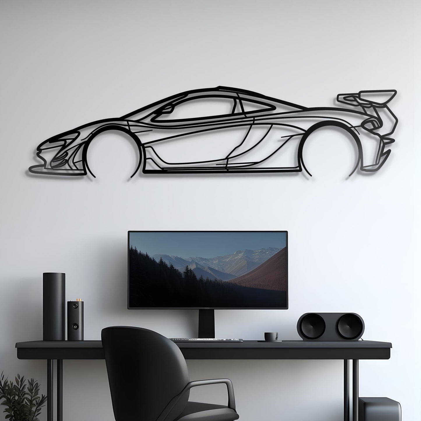 2022 McLaren P1 GTR Metal Silhouette