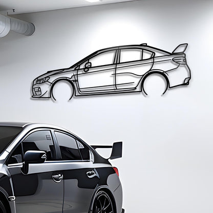 2015 Subaru Impreza WRX STI Metal Silhouette