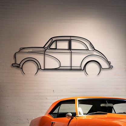 1955 Morris Minor Metal Silhouette