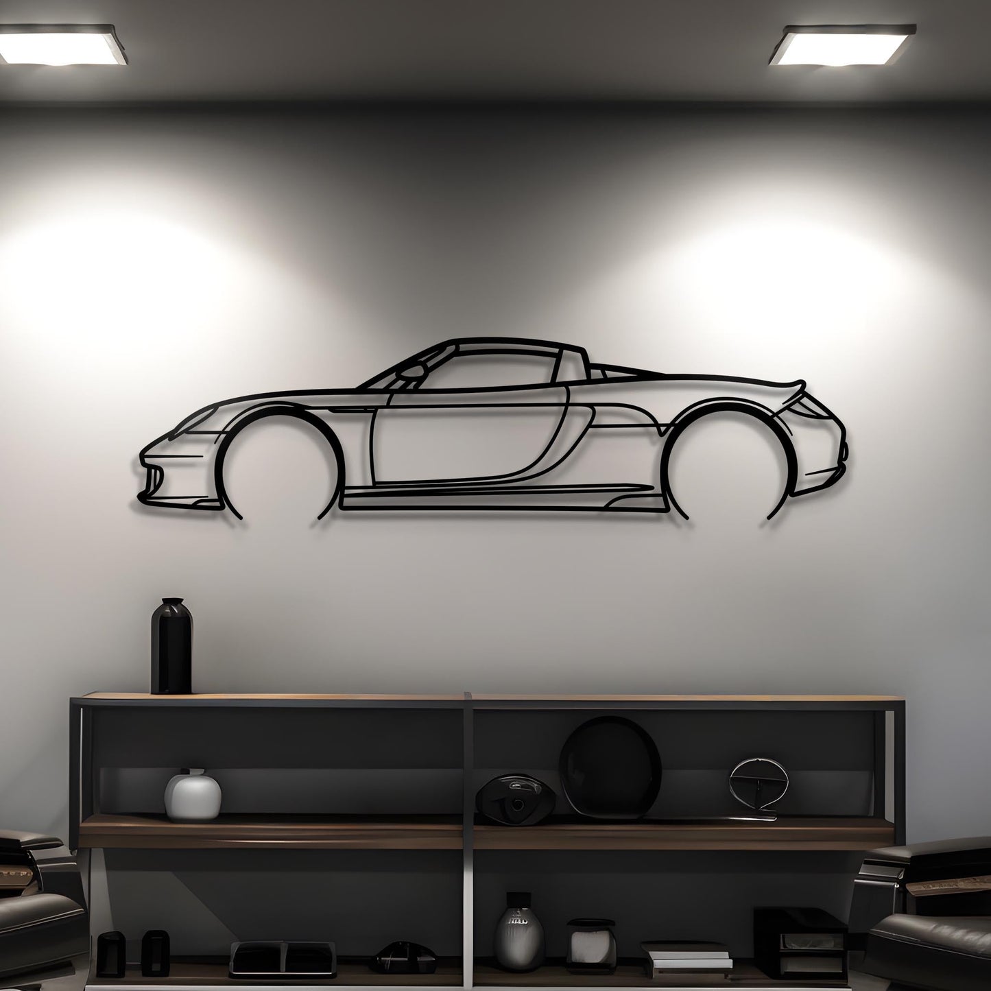 2004 Porsche Carrera GT Metal Silhouette