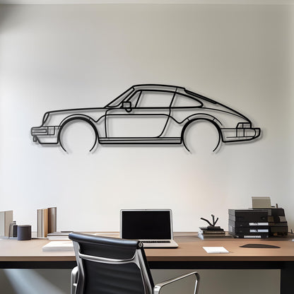 1983 Porsche 911 SC Metal Silhouette