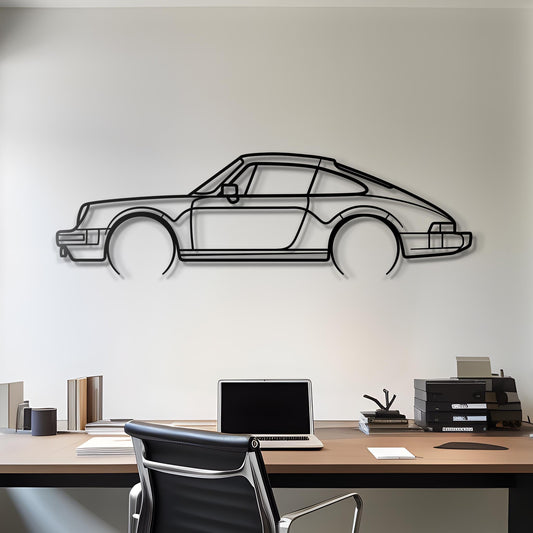 1983 Porsche 911 SC Metal Silhouette