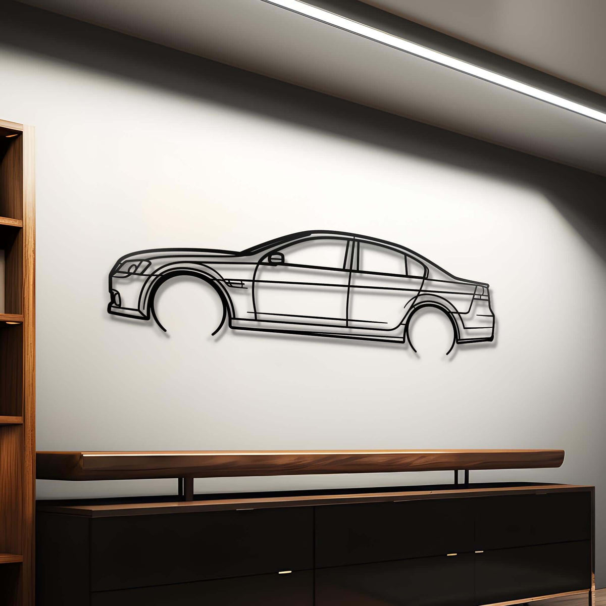 2009 G8 Metal Silhouette Steel Wall Art — Custom Laser Cut Silhouettes by Steelshape