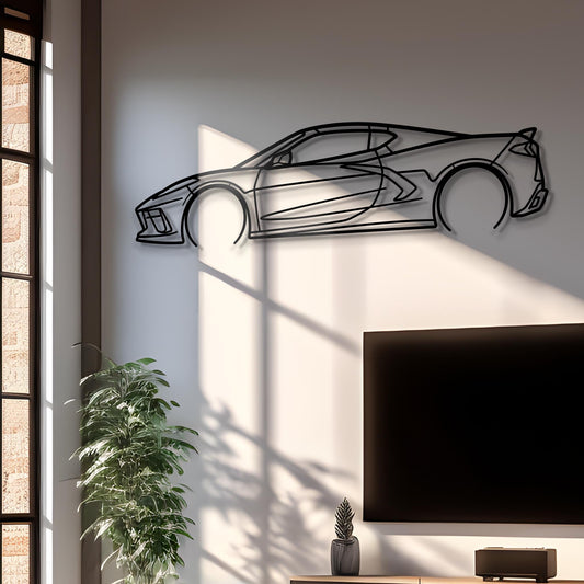 2021 Chevrolet Corvette C8 Metal Silhouette