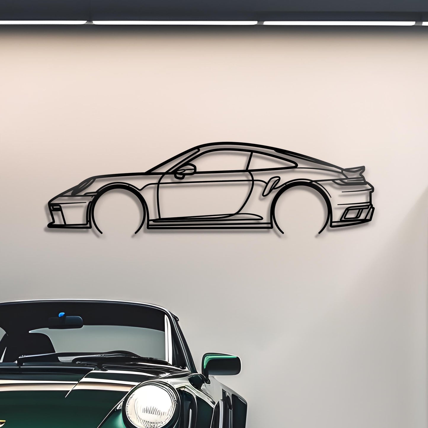 2022 Porsche 911 (992) Turbo S Metal Silhouette